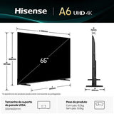 Smart TV Hisense 65 LED UHD 4K 65A6Q - 165cm