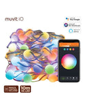 Tira de Luzes Outdoor Smart Muvit iO Mini Globo LED 10 metros Wi-Fi Multicolor
