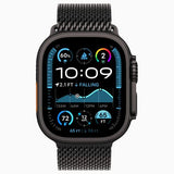 Apple Watch Ultra 2 GPS 49mm - Cellular - Titânio Preto | Bracelete Loop Milanesa Titânio Preto - S