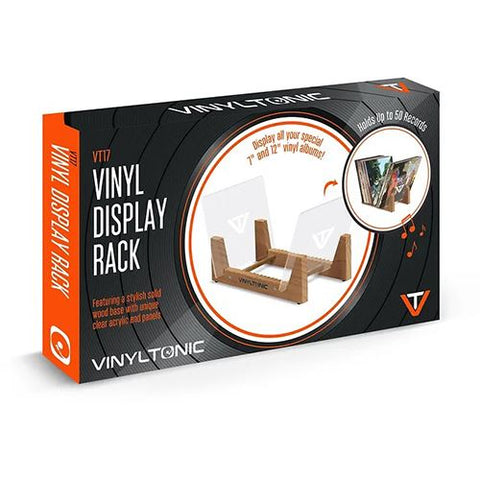 Expositor/Arquivador para Discos de Vinil Vinyl Tonic VT17 - Madeira Maciça