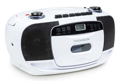 Rádio CD Cassete Thomson RK201CD Branco