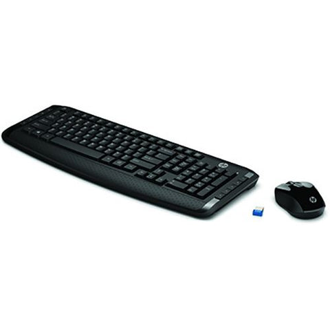 Teclado + Rato Wireless HP 300 - Preto