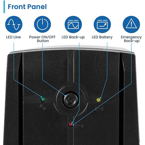UPS Line Interactive Ewent EW3995 com AVR 2XCEE - 780VA/390W
