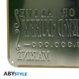 Placa De Metal One Piece - Luffy Wanted New World