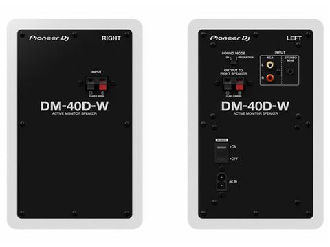 Colunas Pro/DJ DM-40D-W Pioneer DJ