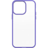 Capa React Series Otterbox Antibacteriana para Apple iPhone 14 Pro Max - Transparente e Lilás