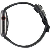 Bracelete Urban Armor Gear Apple Watch 42-44mm Couro Inox Preto