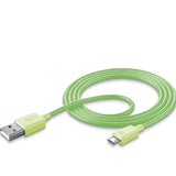 Cabo de Dados Cellularline USB Tipo-A/Micro USB 1m Verde