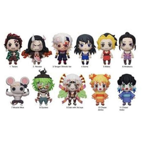 Acessório 3D Bag Clip Demon Slayer: Kimetsu no Yaiba - Series 6 - Monogram | Multiocio - Envio Aleatório