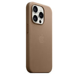 Capa Apple em tecido FineWoven com MagSafe para iPhone 15 Pro- Castanho Toupeira