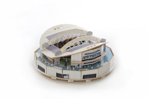 Puzzle 3D em Madeira: Estádio do Dragão com Luz Incluída - Kit Constrói