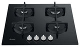 Placa a Gás Natural Indesit ING 61T/BK | 59 cm | 4 Zonas | Preto