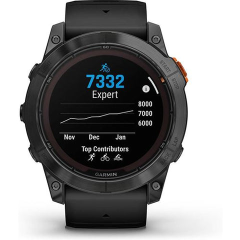 Relógio Desportivo Garmin Fénix 7X Pro Solar - Cinzento | Preto