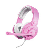 Auscultadores Trust Gaming GXT 411 Radius Rosa / Branco