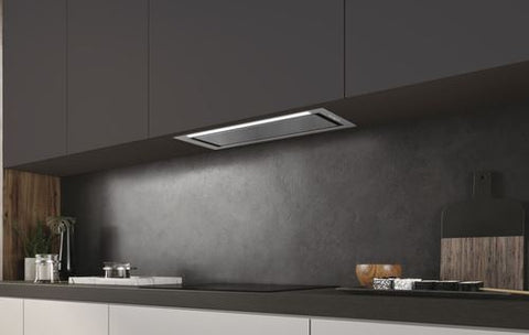 Exaustor Integrado Haier HAPY72ES6X | 30,3x71,4x28,3 cm | 650 m³/h | 65 dB | B | Aço inoxidável
