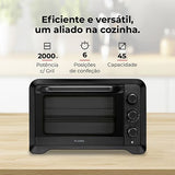 Mini-Forno Elétrico Elétrico Flama 1538FL | 45L | 2000W | Preto