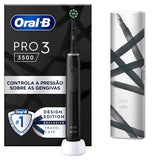 Escova de Dentes Oral-B Pro 3 3500 Design Edition Preta 1Un