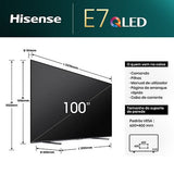 Smart TV Hisense 100 QLED 100E7NQ - 254 cm