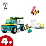 LEGO City 60403 - Ambulância de Emergência e Snowboarder