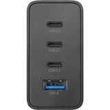 Carregador Cellularline Nano Gan 3x USB-C + 1x USB-A 100W Preto