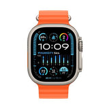 Apple Watch Ultra 2 GPS 49mm - Cellular - Titânio | Bracelete Ocean Band - Laranja