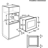 Micro-ondas Encastrar AEG MSB2548C-M | 25 L | 900 W - Aço inoxidável