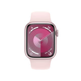 Apple Watch Series 9 GPS 41mm - Alumínio Rosa | Bracelete Desportiva Rosa Claro - M/L