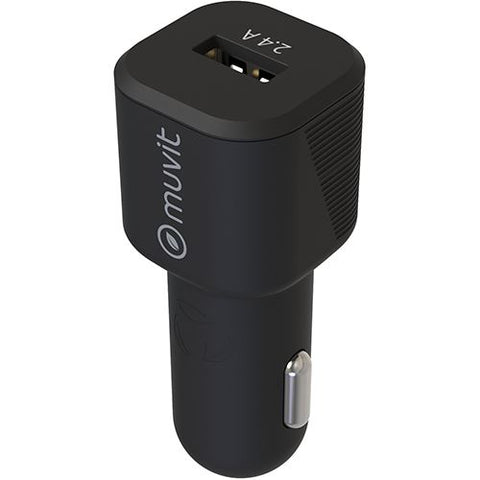 Carregador de Carro Muvit USB 12W - Preto