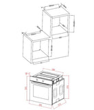 Forno Jocel JFE014665 Inox 72L 60Cm A