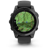 Relógio Desportivo Garmin Fenix E 47mm - Aço Prateado