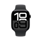 Apple Watch Series 10 GPS 46mm - Alumínio Preto brilhante | Bracelete Desportiva Preto - M/L