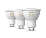 Lâmpada Smart Philips Hue LED Wi-Fi 4.3W GU10 Pack 3 unidades