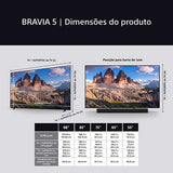 Smart TV Sony 75 BRAVIA 5 Mini-LED UHD 4K K-75XR5 - 189cm