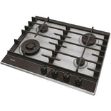 Placa a Gás Natural Haier HAHG6BF4XH Serie 4 | 59,5 cm | 4 Bocas | Aço inoxidável