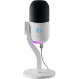 Microfone Logitech Yeti GX com Lightsync RGB - Branco