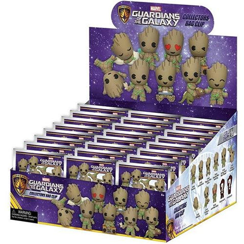 Acessório 3D Bag Clip Marvel Tha Guardians OfTthe Galaxy: Groot - Monogram | Multiocio - Envio Aleatório