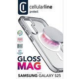 Capa Cellular Line Gloss Mag para Samsung Galaxy S25 - Transparente