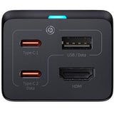 Carregador Baseus Gan5 Pro 2 x USB- C+ USB+ HDMI + Cabo USB-C 67W - Preto