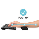 Almofada Ergonómica Port em Gel para Teclado - Preto