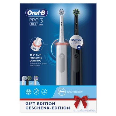 Escova de Dentes Elétrica Oral-B Pro 3 3900 - 2 Uni.