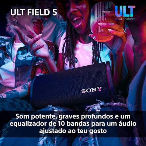 Coluna Portátil Bluetooth Sony Field 5 SRS-ULT50B - Preto