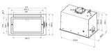 Exaustor de Integrado Whirlpool WCT3 63F LTX | 52 cm - Aço inoxidável