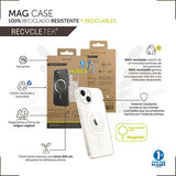 Capa Recycle-Tek Muvit com MagSafe para Apple iPhone 14 Pro - Transparente