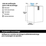 Máquina de Lavar e Secar Roupa Samsung WD18DB8995BZT2 | 18/11 Kg | AI |1000 RPM | A | Look Inox