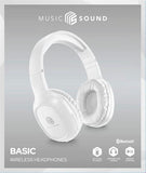 Auscultadores Bluetooth Music & Sound Basic Branco