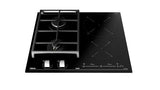 Placa Mista Teka JZC 64322 AB | Gás Butano/Propano | 60 cm | 4 Zonas | Preto