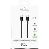 Cabo Kevlar® USB-C Puro 1.2m - Preto