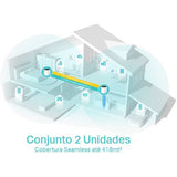 Sistema Mesh TP-Link Deco X55 AX3000 Wi-Fi 6 Dual-Band (Pack-2)