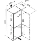 Frigorífico Combinado Miele 10622470 | 201,1x60x65,5 cm | 243 L | E | Aço inoxidável
