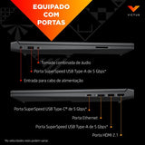 Portátil Gaming HP Victus 15-fa0022np - 15.6 Core i5 16GB 512GB SSD GeForce RTX 3050 4GB